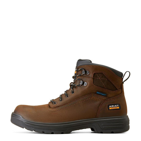 Ariat Turbo 6 inch Soft-Toe Waterproof Boot Rich Brown Side