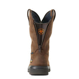 Ariat Turbo Carbon-Toe Waterproof Moc Toe Work Boot Mocha Heel