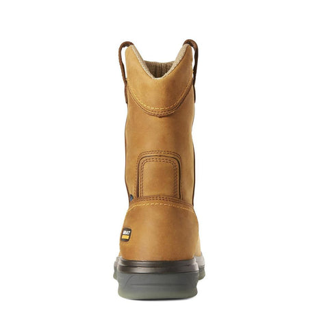 Ariat Turbo Carbon-Toe Waterproof Pull-On Work Boot Aged Bark Heel