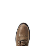 Ariat WorkHog 8 inch Composite-Toe Waterproof Work Boot Oily Distressed Brown Upper