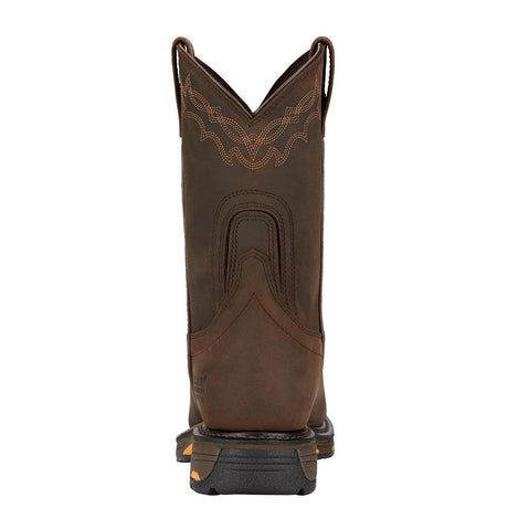Ariat WorkHog Composite-Toe Waterproof Work Boot Oily Distressed Brown Heel