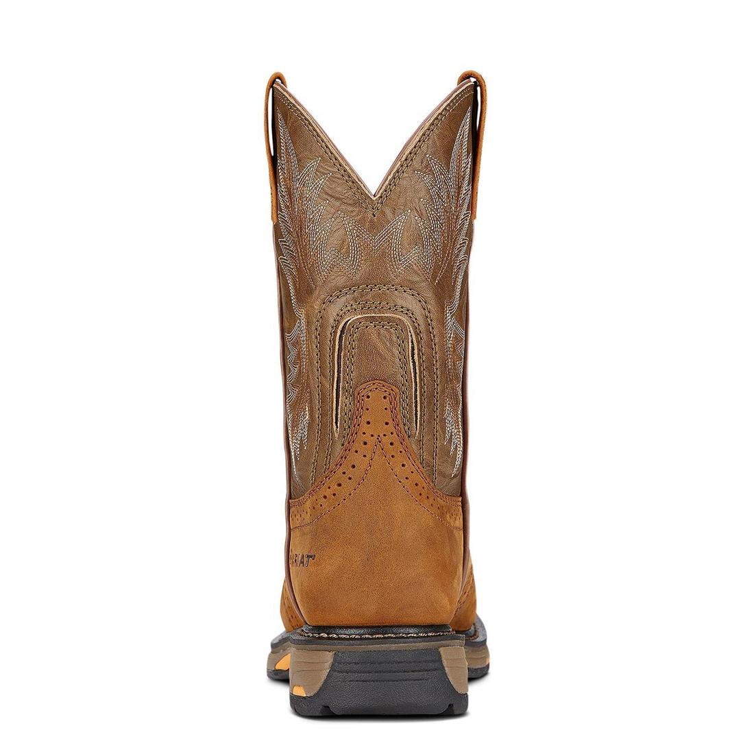 Ariat WorkHog Soft Toe Boot Aged Bark Upper
