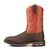 Ariat WorkHog Soft-Toe Wide Square Toe Boot Dark Earth Heel