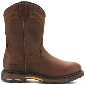 Ariat WorkHog Soft-Toe Waterproof Boot Oily Distressed Brown Profile
