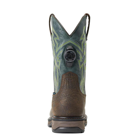 Ariat WorkHog XT BOA Carbon-Toe Waterproof Work Boot Bruin Brown Side