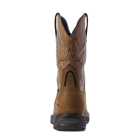 Ariat WorkHog XT Wide Square Toe Waterproof Carbon Toe Work Boot Distressed Brown Upper