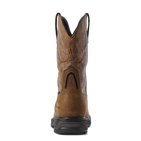 Ariat WorkHog XT Wide Square Toe Waterproof Work Boot Distressed Brown Upper
