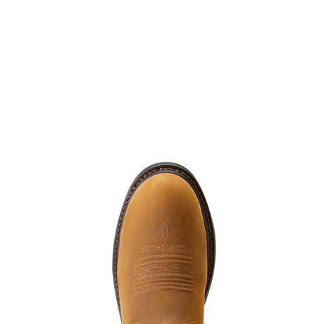 Ariat WorkHog XT Waterproof Carbon Toe Work Boot Distressed Brown Sole