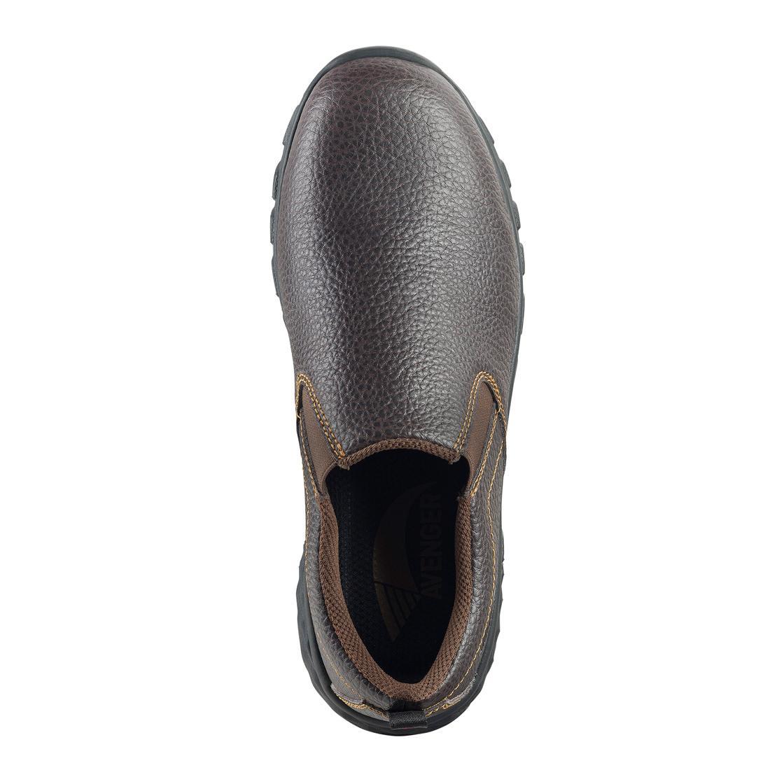 Avenger Flight SD10 Alloy Toe Slip-On Work Shoes – Brown A7000