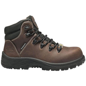 Avenger Framer Women’s Puncture Resistant Composite Toe Work Boots – Brown Profile View