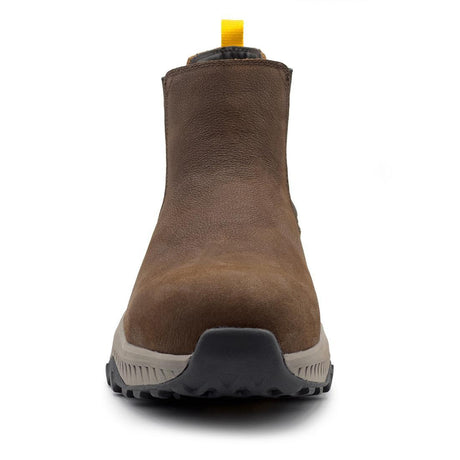 Avenger Summit Trail Composite Toe Chelsea Work Boot – Brown A8806 Front Image
