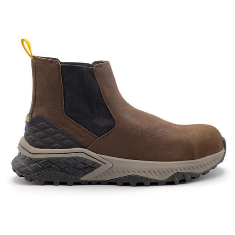 Avenger Summit Trail Composite Toe Chelsea Work Boot – Brown Profile View