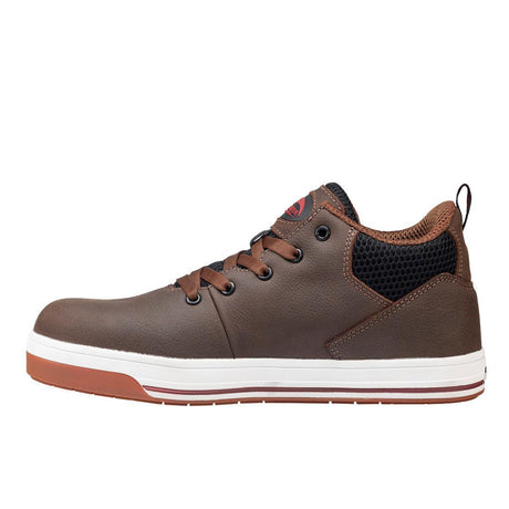 Avenger Swarm Aluminum Toe SD10 Work Shoes – Brown A712 Heel Image