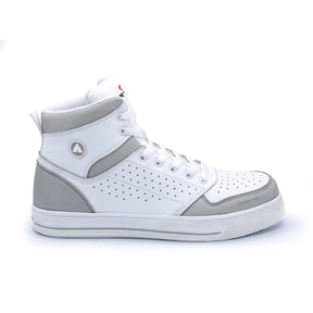 Airwalk Arena Mid Composite Toe Work Shoes – White/Gray 1