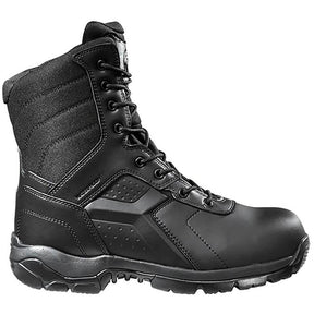 Black Diamond Black Diamond 8" Side Zip Waterproof Composite Toe Tactical Work Boot Black Profile View