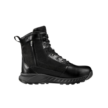 Black Diamond 8" Waterproof Side Zip Composite-Toe Tactical Work Boot Black side view