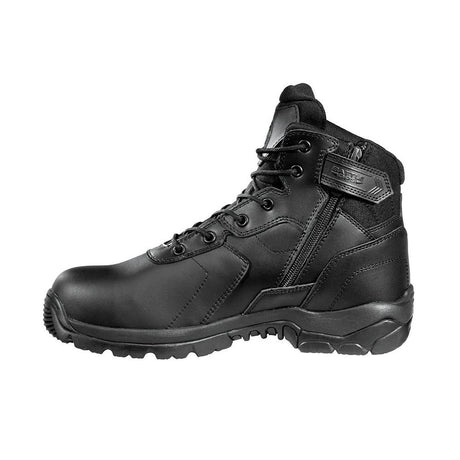 Black Diamond 6" Side Zip Waterproof Composite Toe Tactical Work Boot Black side view