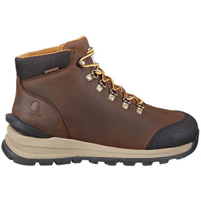 Carhartt 5" Gilmore Alloy-Toe Waterproof Work Boot Dark Brown Profile View