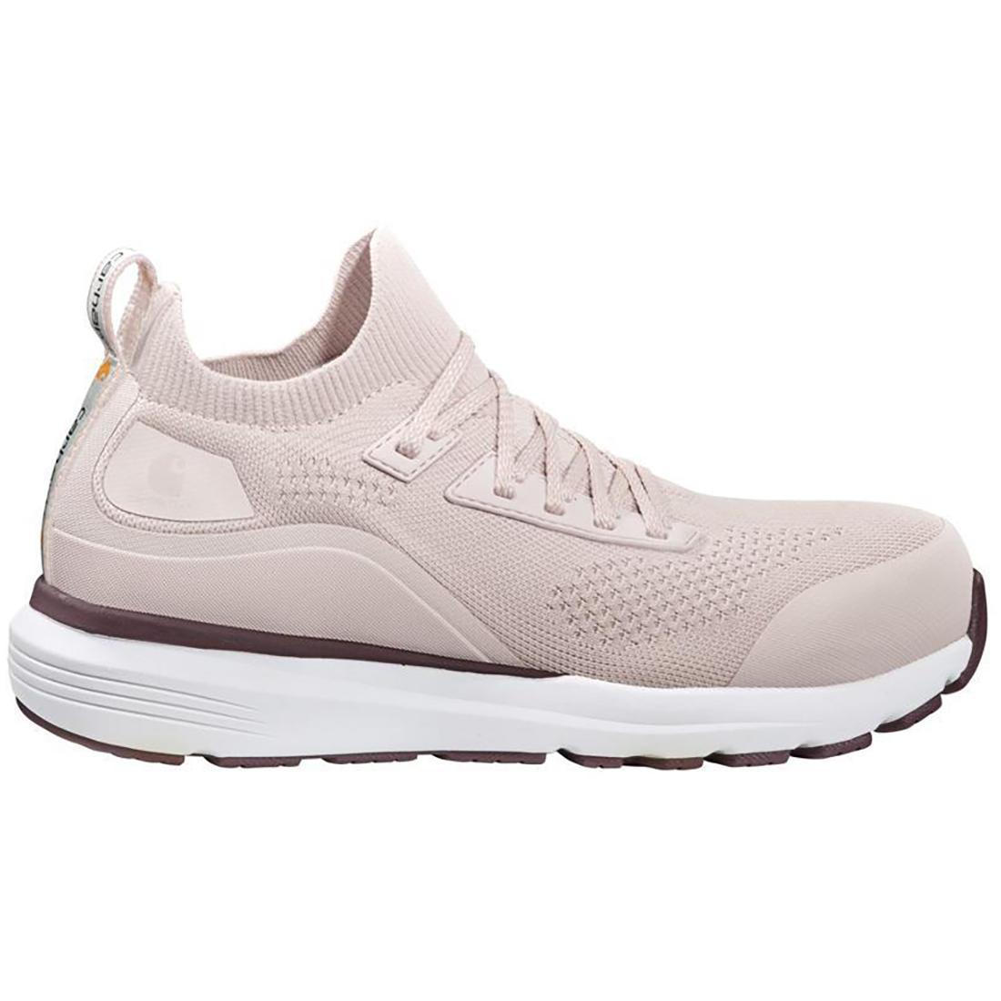 Carhartt Women's Haslett 3 Inch Nano-Toe ESD Work Shoe Light Pink Profile View