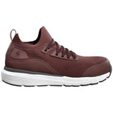Carhartt Women's Haslett 3 Inch Nano-Toe ESD Work Shoe Burgundy Profile View