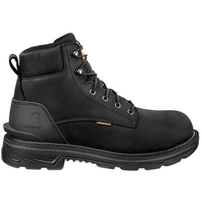 Carhartt 6" Ironwood Waterproof Soft Toe Work Boot Black Profile View