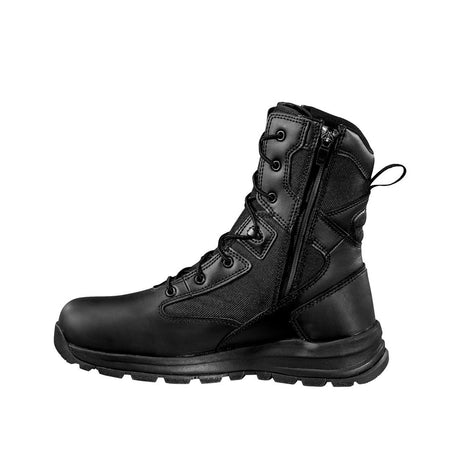 Carhartt 8" Gilmore Waterproof Side Zip Soft Toe Boot Black FH8021-M medial view