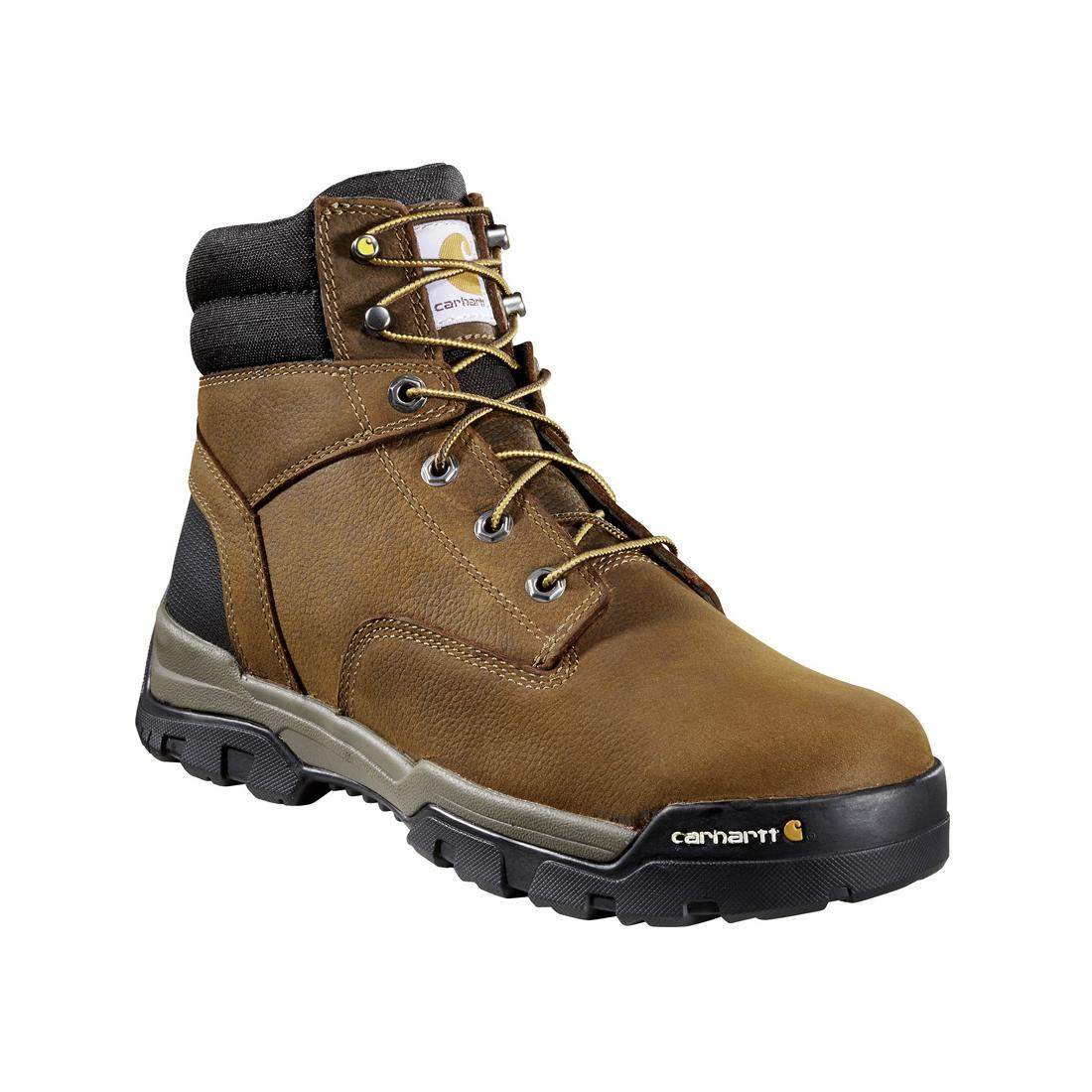 Carhartt 6" Ground Force Waterproof Soft Toe Boot Brown CME6047 angle view