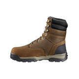 Carhartt 8" Ground Force Waterproof Insulated Soft Toe Boot Brown CME8047 medial view