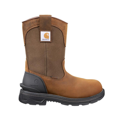 Carhartt 11" Ironwood Alloy-Toe Waterproof Wellington Pull-On Work Boot Brown FT1500-M side