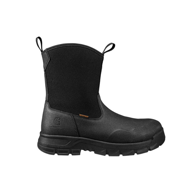 Carhartt 9" Kentwood Waterproof Wellington Pull-On Steel Toe Work Boot Black FK9201-M side