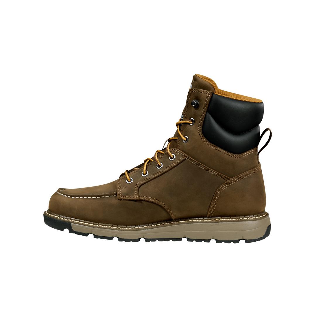 Carhartt 8" Millbrook Waterproof Soft Toe Boot Turkish Coffee FM6123-M medial view