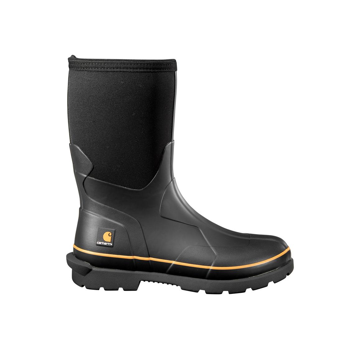 Carhartt 10" Mudrunner Soft-Toe Waterproof Rubber Boot Black CMV1121 side