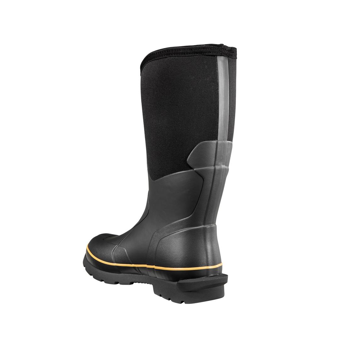 15" Mudrunner Waterproof 1 Nano Toe Rubber Work Boot Black