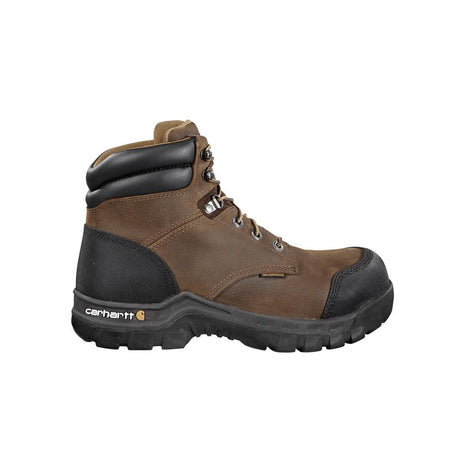 Carhartt 6" Rugged Flex Waterproof Composite Toe Work Boot Brown CMF6380 angle view