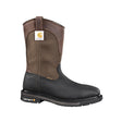 Carhartt 11" Rugged Flex Steel-Toe Waterproof Square Toe Wellington Pull-On Work Boot Dark Brown/Black CMP1258 side