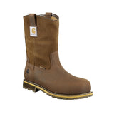 Carhartt 10" Traditional Welt Soft-Toe Waterproof Wellington Pull-On Boot Brown CMP1053 angle view