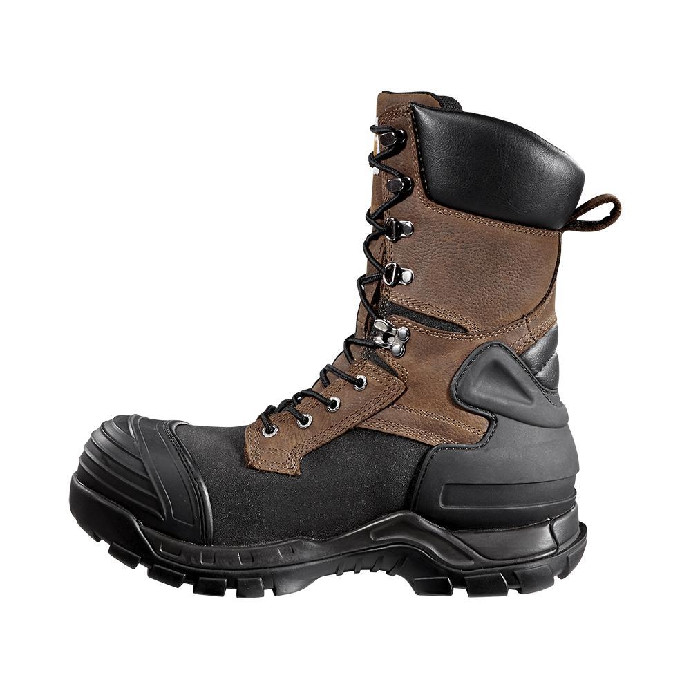 Carhartt 10" Yukon Pac Composite-Toe Waterproof Insulated Work Boot Brown/Black CMC1259 medial view