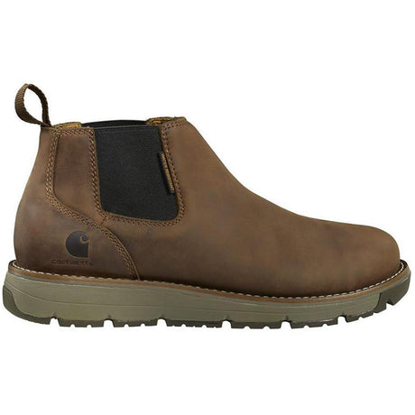 Carhartt B2B - 4" Millbrook Steel-Toe Romeo Wedge Work Boot Brown Profile View