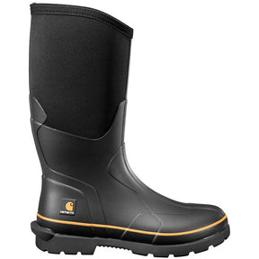 Carhartt 15" Mudrunner Waterproof 1 Nano Toe Rubber Work Boot Black Profile View