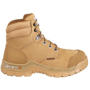 Carhartt 6" Rugged Flex Waterproof Soft Toe Boot Wheat Profile View