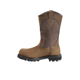 Carhartt 10" Women's Traditional Welt Soft-Toe Waterproof Wellington Pull-On Boot Brown CWP1150 medial view