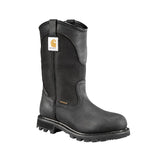 Carhartt 10" Women's Traditional Welt Soft-Toe Waterproof Wellington Pull-On Boot Black CWP1151 angle view