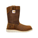 Carhartt 10" Women's Wellington Steel-Toe Waterproof Pull-On Wedge Work Boot Brown FW1234-W side