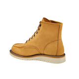 6" Women's Moc Toe Wedge Soft Toe Boot Wheat