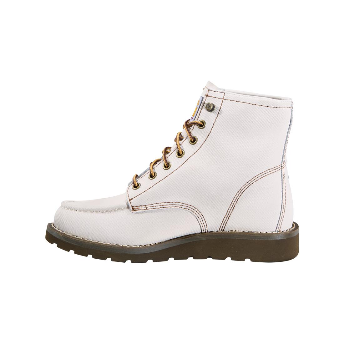 Carhartt 6" Women’s Wedge Unlined Soft-Toe Boot Off White FW6140-W side