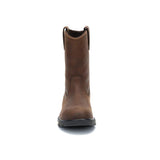 Caterpillar Men's 247 10-Inch Wellington Soft Toe Boot Dark Brown - Front View