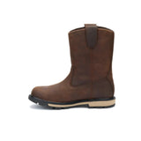 Caterpillar Men's 247 10-Inch Wellington Soft Toe Boot Dark Brown - Medial View