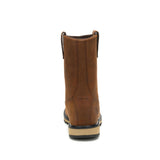 Caterpillar Men's 247 10-Inch Wellington Steel Toe Boot Dark Brown - Heel View