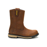 Caterpillar Men's 247 10-Inch Wellington Steel Toe Boot Dark Brown - Lateral View