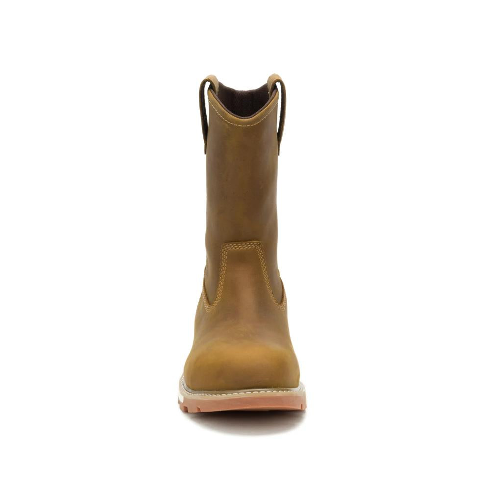 Caterpillar Men's 247 10-Inch Wellington Steel Toe Boot Pyramid - Front View